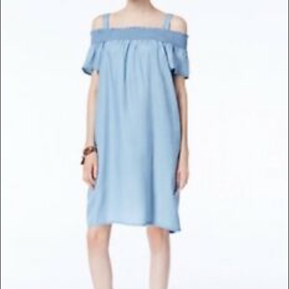 INC Off-The-Shoulder Shift Dress